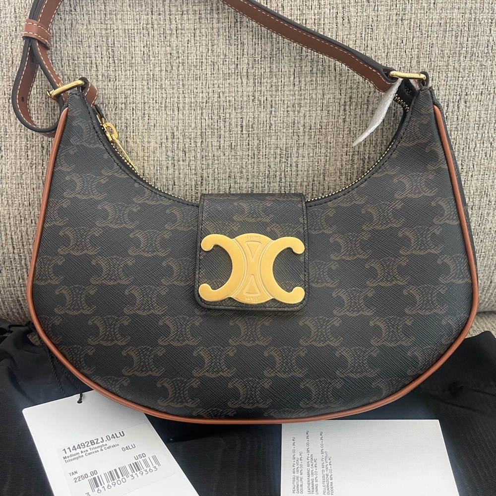 Celine Ava triomphe canvas bag - Picture 2 of 11